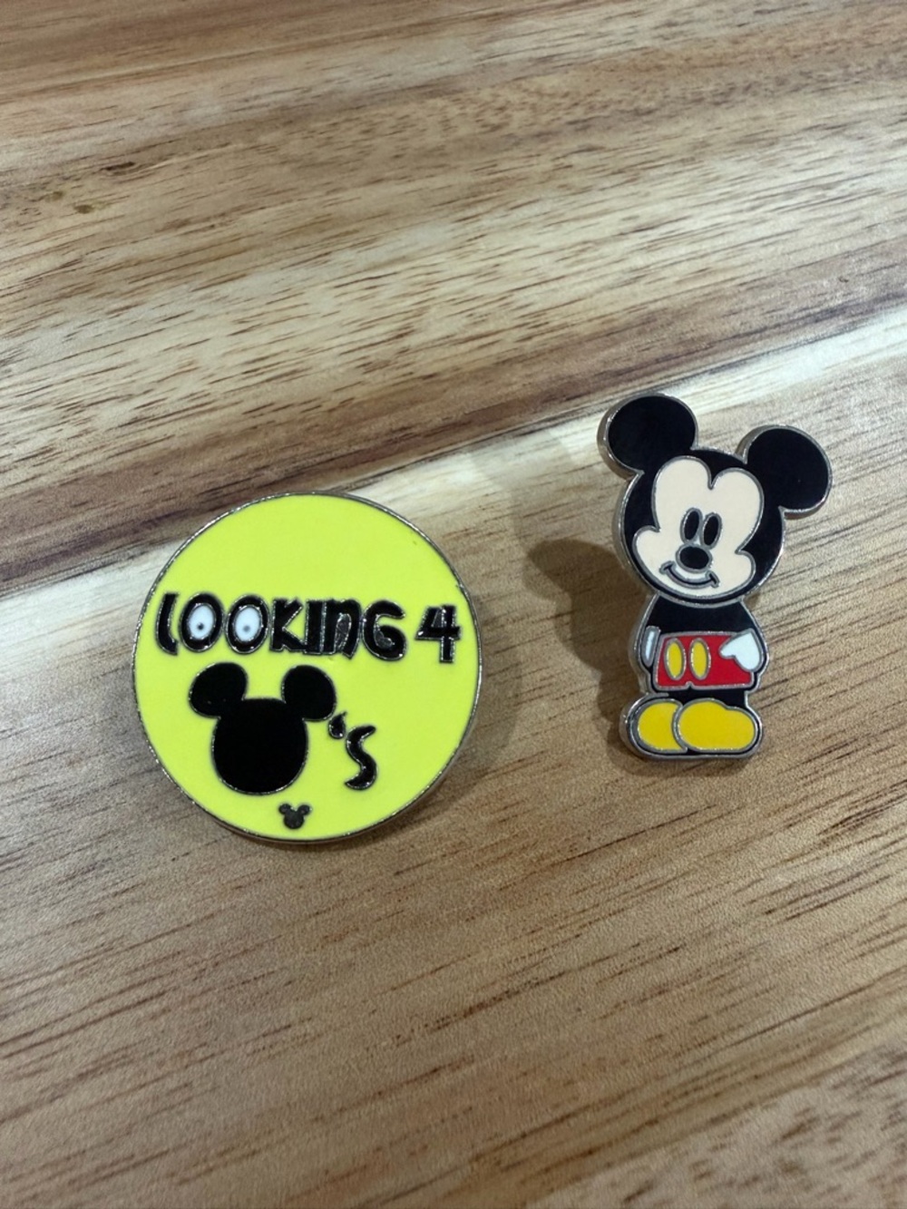 Mickey Mouse Yellow Pin Set - Character Enamel Pins